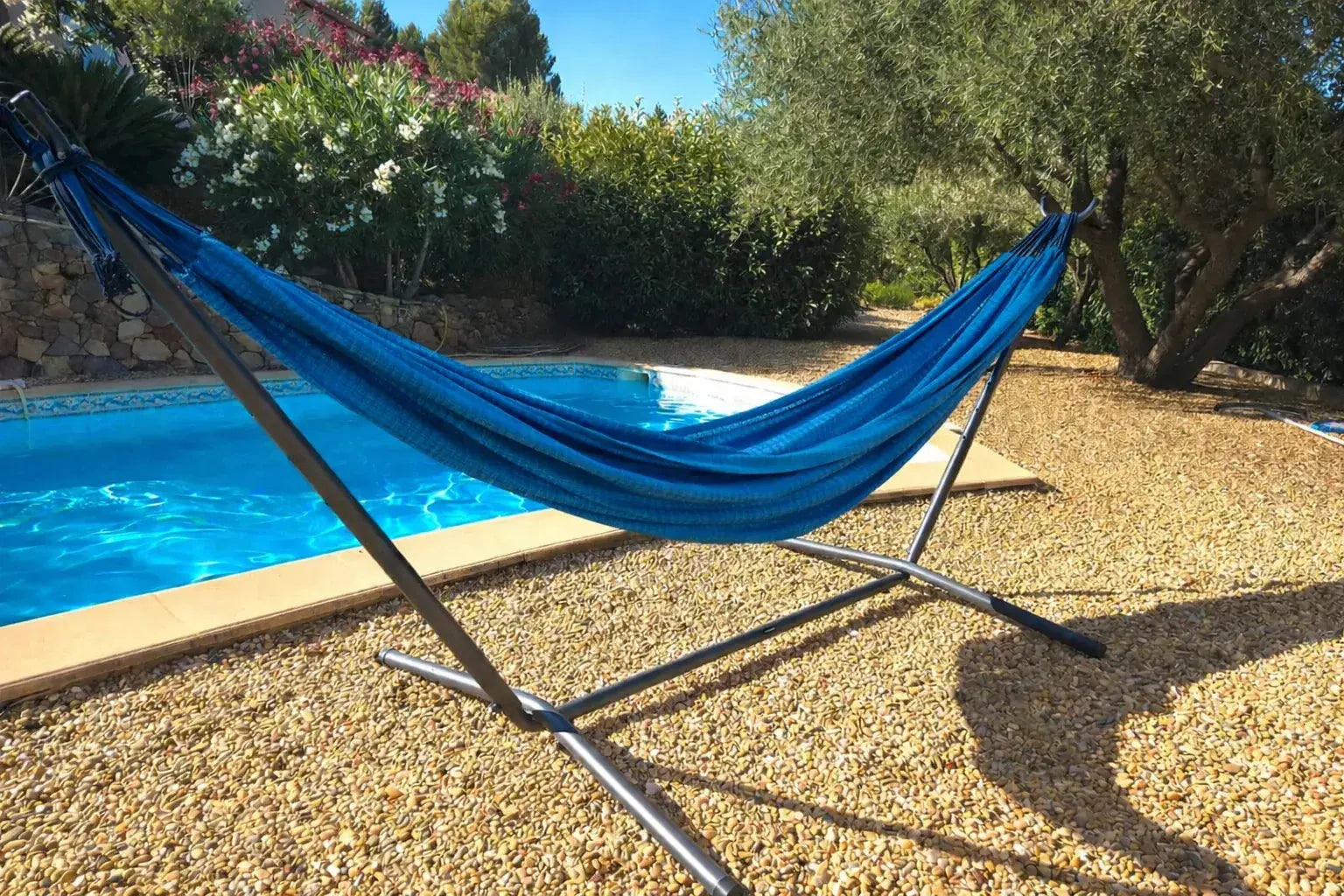 Hamac Univers Ensembles Hamac avec Support bleu-noir Hamac style brésilien double de qualité supérieure avec Support Universel 794604045504 20190+75121