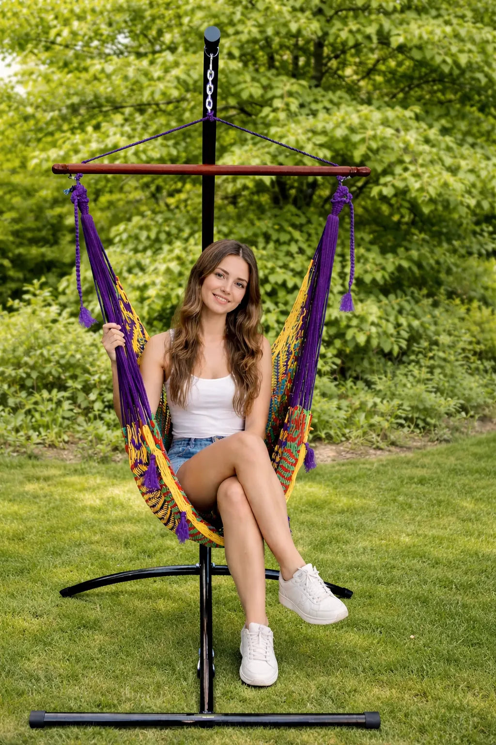 Hamac Univers Ensembles Hamac avec Support Chaise hamac maya de luxe + Support Universel