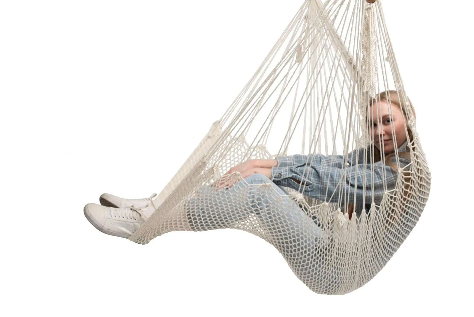 Hamac Univers Chaises Hamacs Ensemble Ultime Chaise Hamac Maya – Chaise Suspendue avec Pivot 360° et Quincaillerie d’Installation