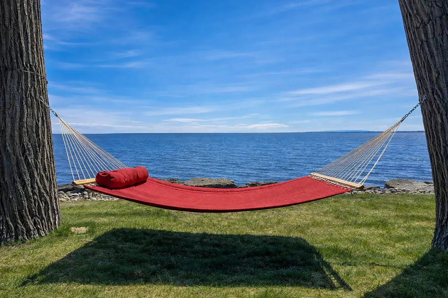 Hamac Univers Hamacs Hamac double matelassé en oléfine avec oreiller assorti