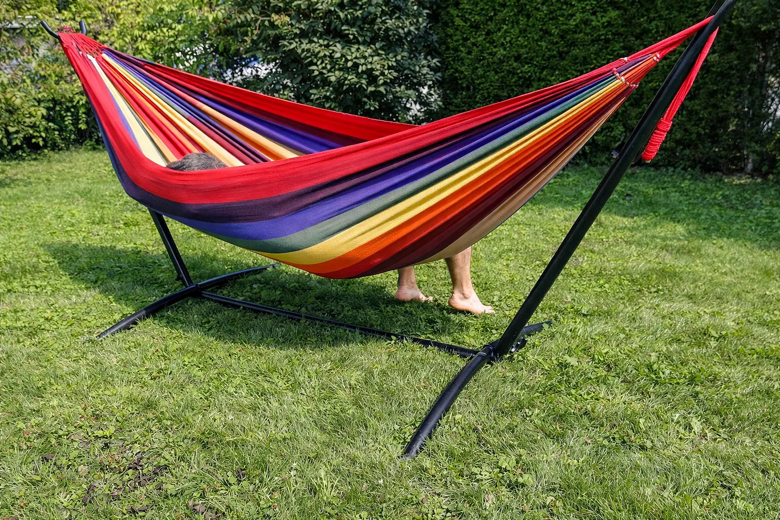 Hamac Univers Ensembles Hamac avec Support Hamac style brésilien double de luxe avec Support Universel 20136+75121