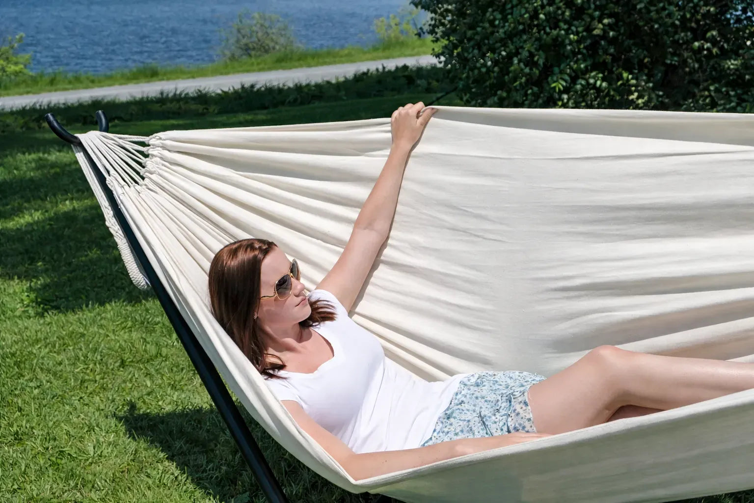 Hamac Univers Ensembles Hamac avec Support Hamac style brésilien double de luxe avec Support Universel 20150+75121