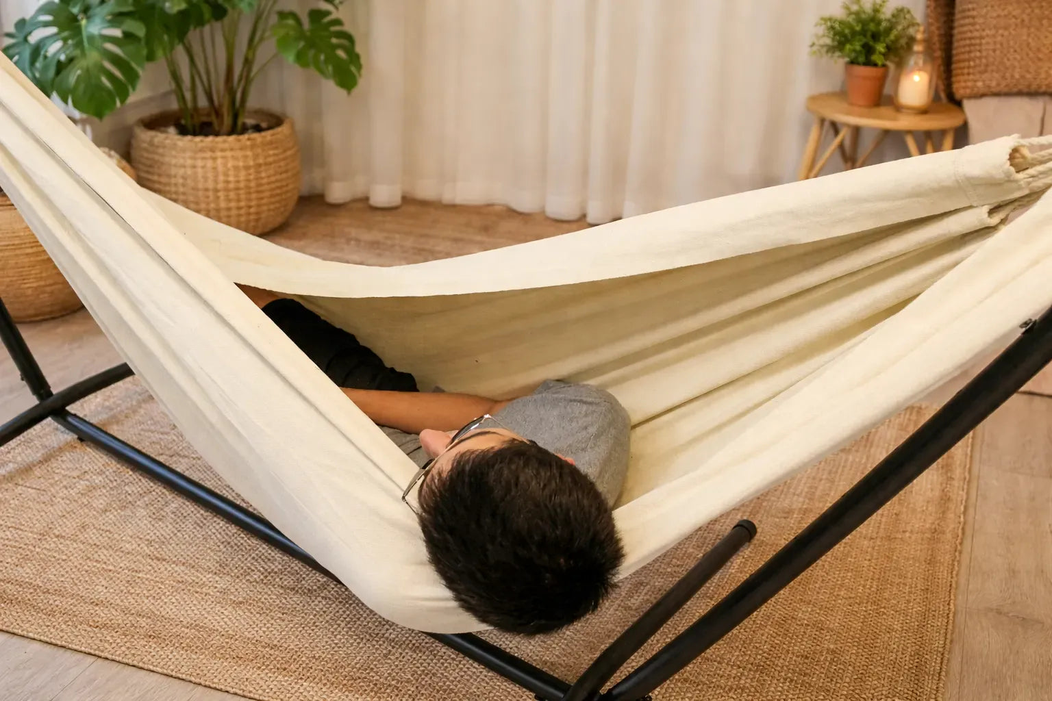 Hamac Univers Ensembles Hamac avec Support Hamac style brésilien double de luxe avec Support Universel 20150+75121