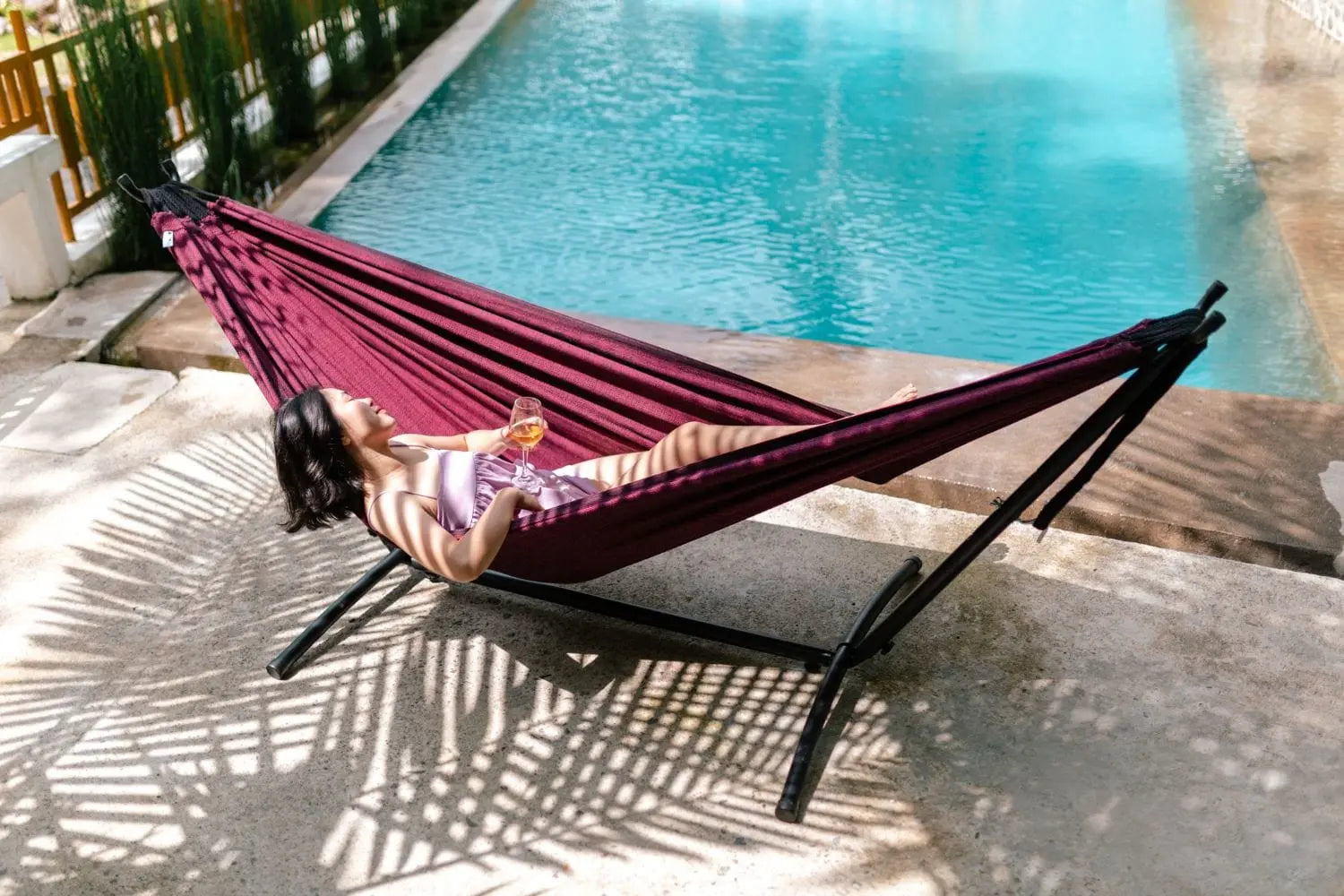 Hamac Univers Ensembles Hamac avec Support Hamac style brésilien double de qualité supérieure avec Support Universel 20188+75121