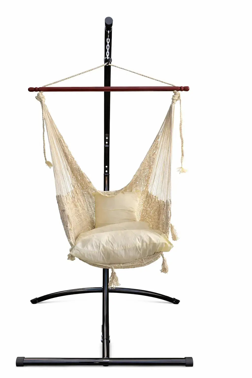 Hamac Univers Ensembles Hamac avec Support naturelle-organique Chaise hamac de style maya + Support Universel 794604045924 MCDN+75217-2
