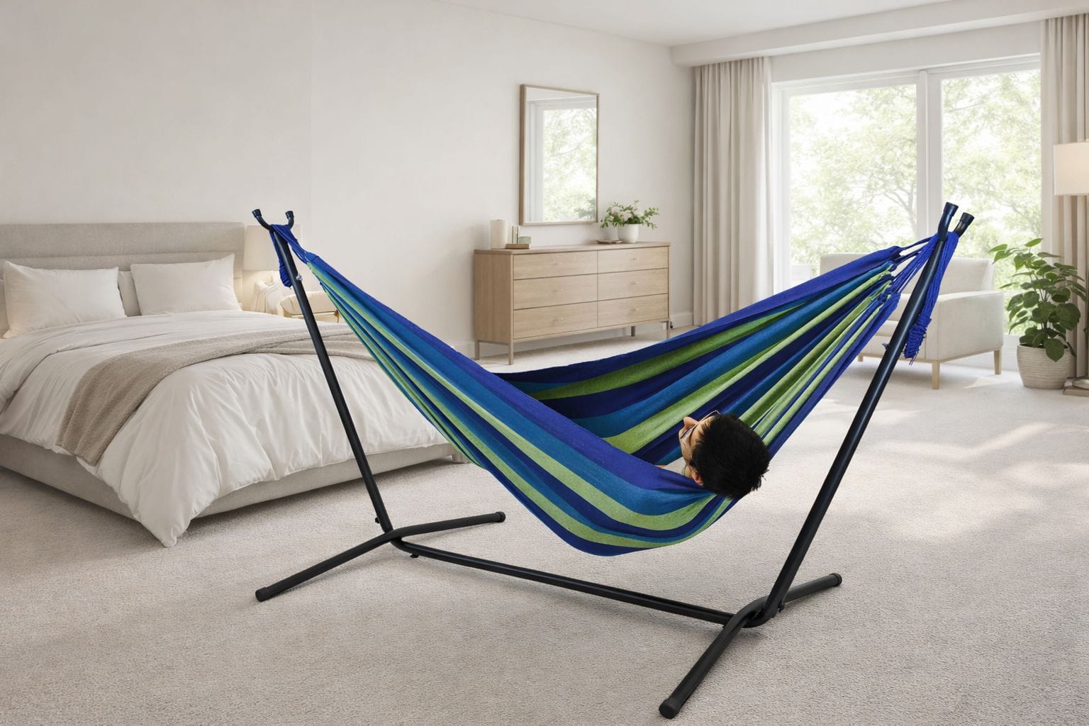 Hamac Univers Supports pour Hamacs noir Support hamac universel pour hamac - Intérieur/Extérieur 738447505047 75121