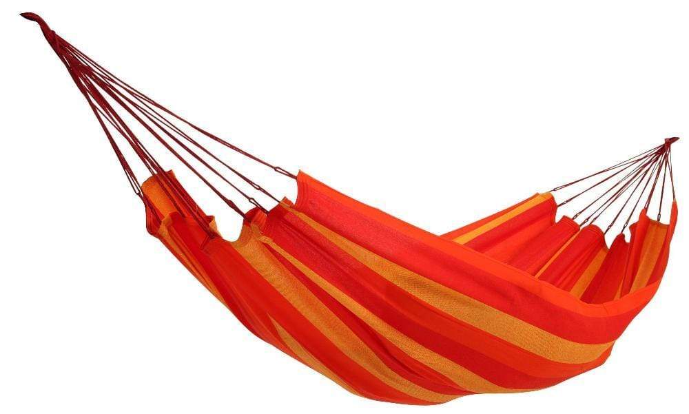 Hamac Univers Hamacs rayures-rouges-oranges-jaunes Hamac Style brésilien double de luxe 738447504798 20153