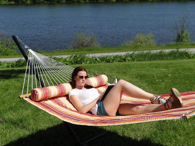 Hamac Univers Hamacs Hamac matelassé de luxe avec oreiller