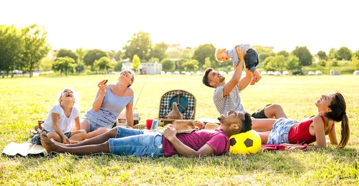 famille dans un parc