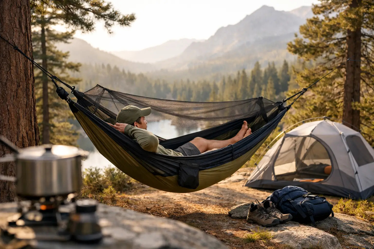 Choisir un hamac de camping ultraléger