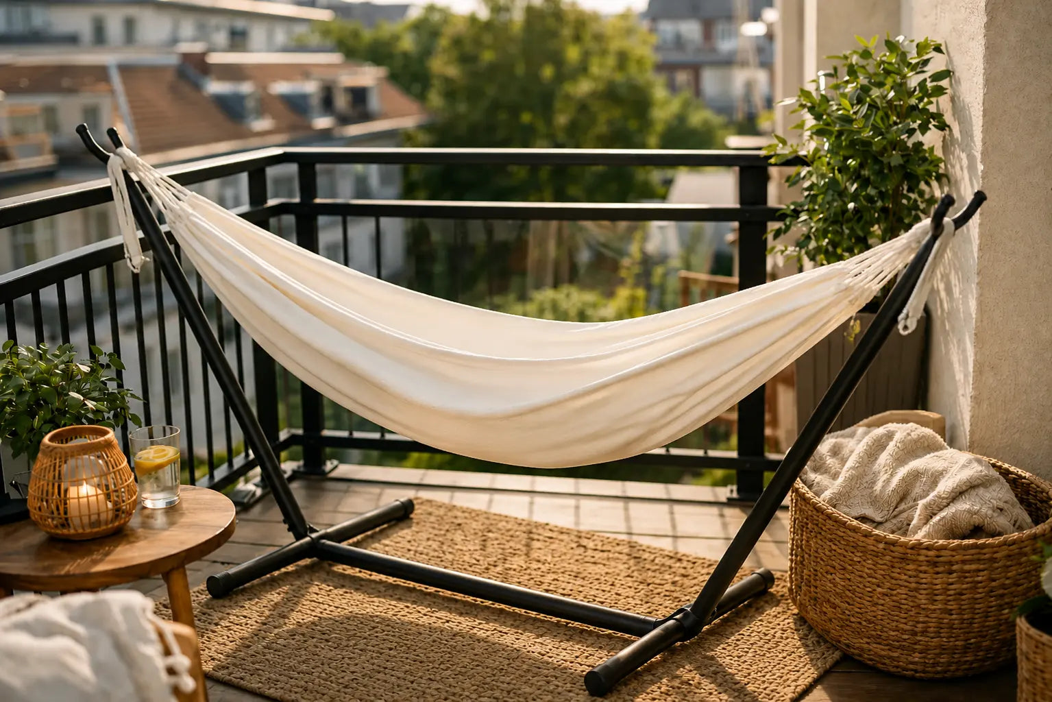 Hamac pour petit balcon - Hamac avec support