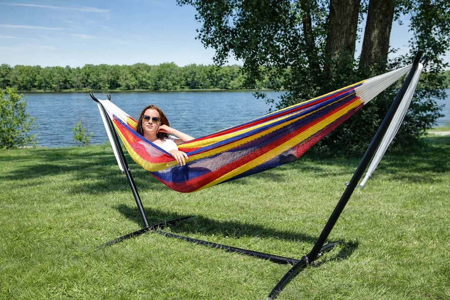 Hamac Univers Ensembles Hamac avec Support Hamac Maya - Double + Support Universel