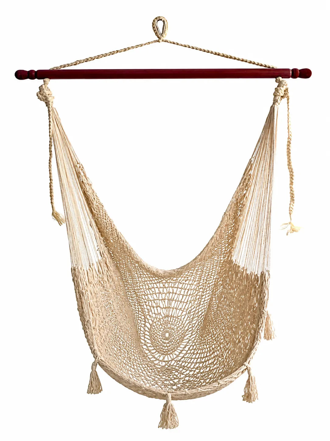 chaise maya naturel sur fond blanc