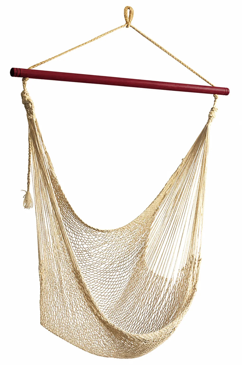 chaise maya naturel sur fond blanc en angle