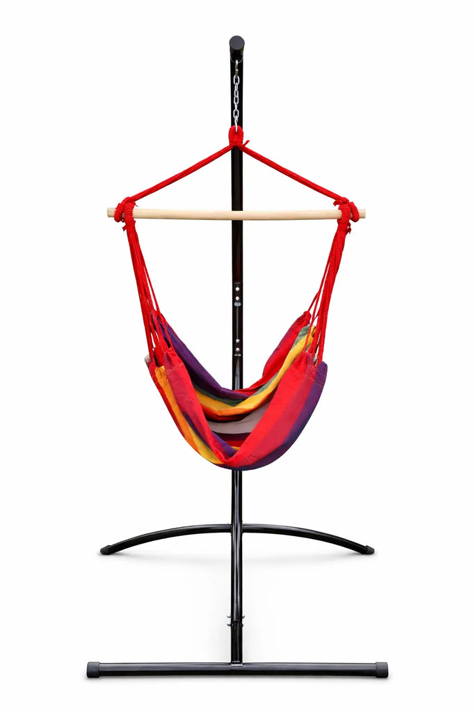 Chaise hamac brésilienne suspendue + Support Universel