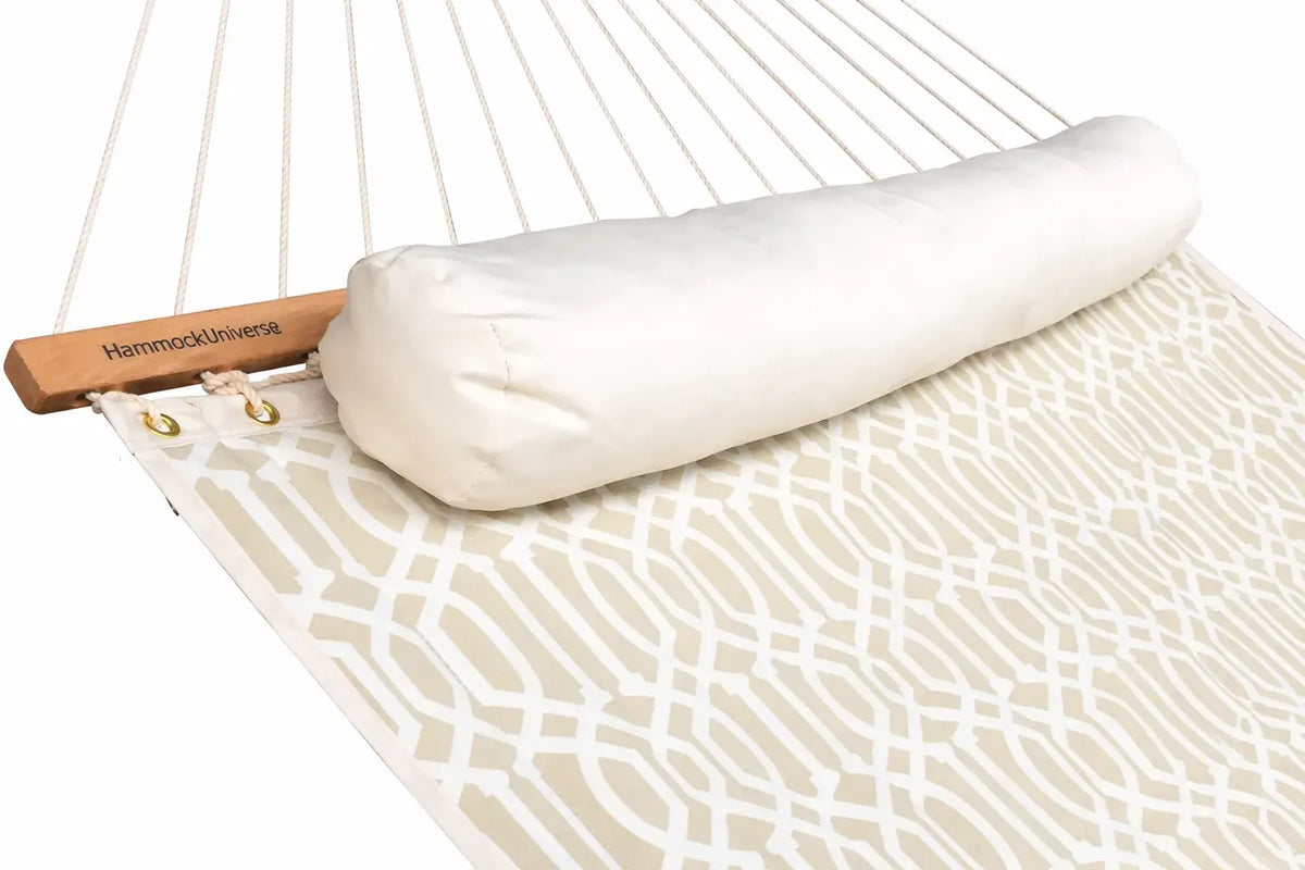 Hamac Univers Hamacs country-beige Hamac matelassé de luxe avec oreiller 794604045252 QHD-COUNTRY