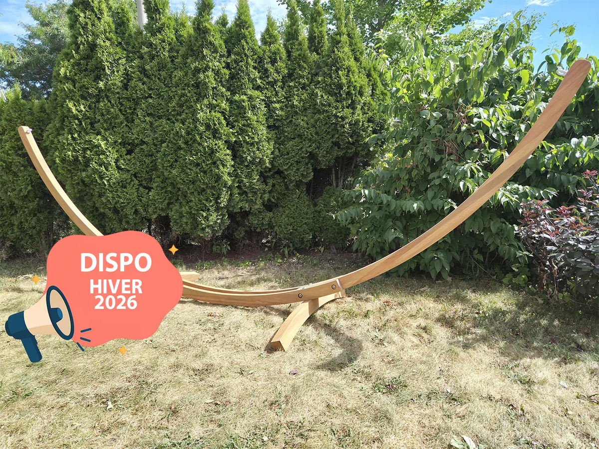 Hamac Univers Supports pour Hamacs eucalyptus Support pour hamac haut de gamme en bois d&#39;eucalyptus – Structure d&#39;extérieur durable 642135811924 E-HS