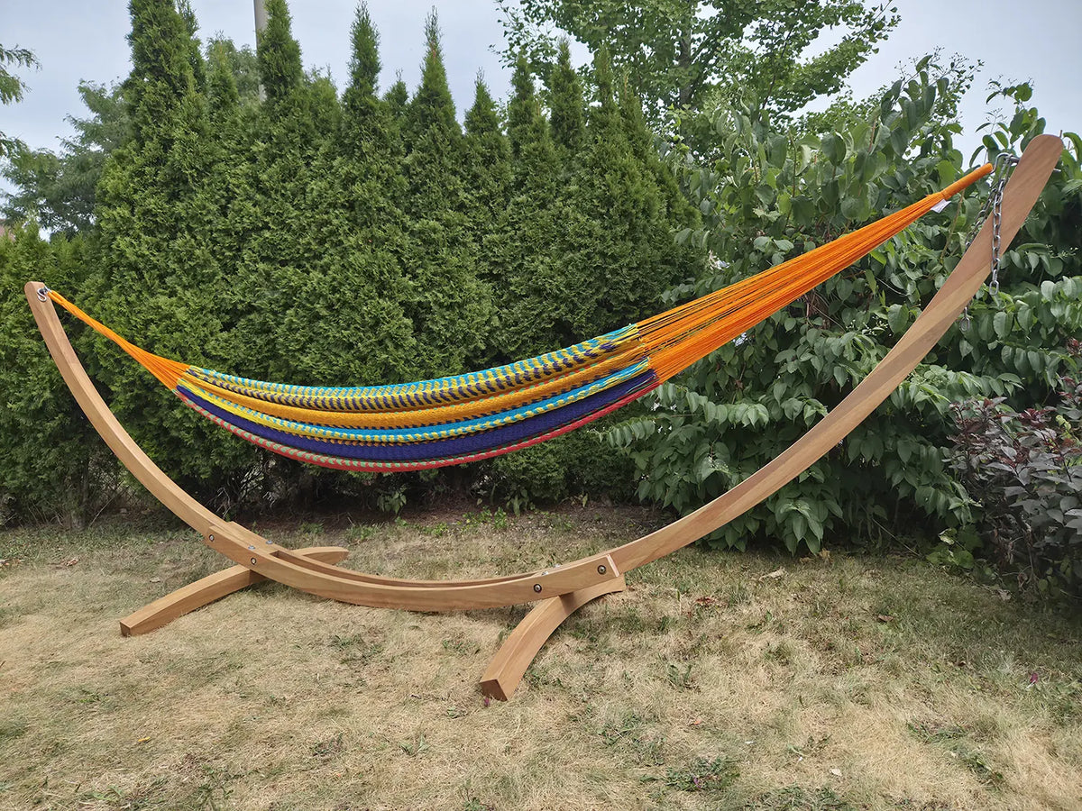 Hamac Univers Supports pour Hamacs eucalyptus Support pour hamac haut de gamme en bois d'eucalyptus – Structure d'extérieur durable 642135811924 E-HS