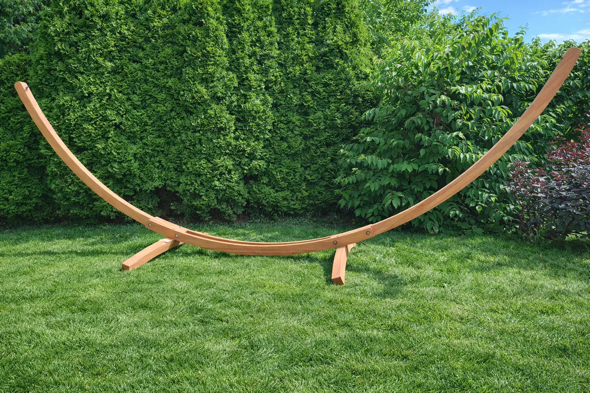 Hamac Univers Supports pour Hamacs eucalyptus Support pour hamac haut de gamme en bois d'eucalyptus – Structure d'extérieur durable 642135811924 E-HS