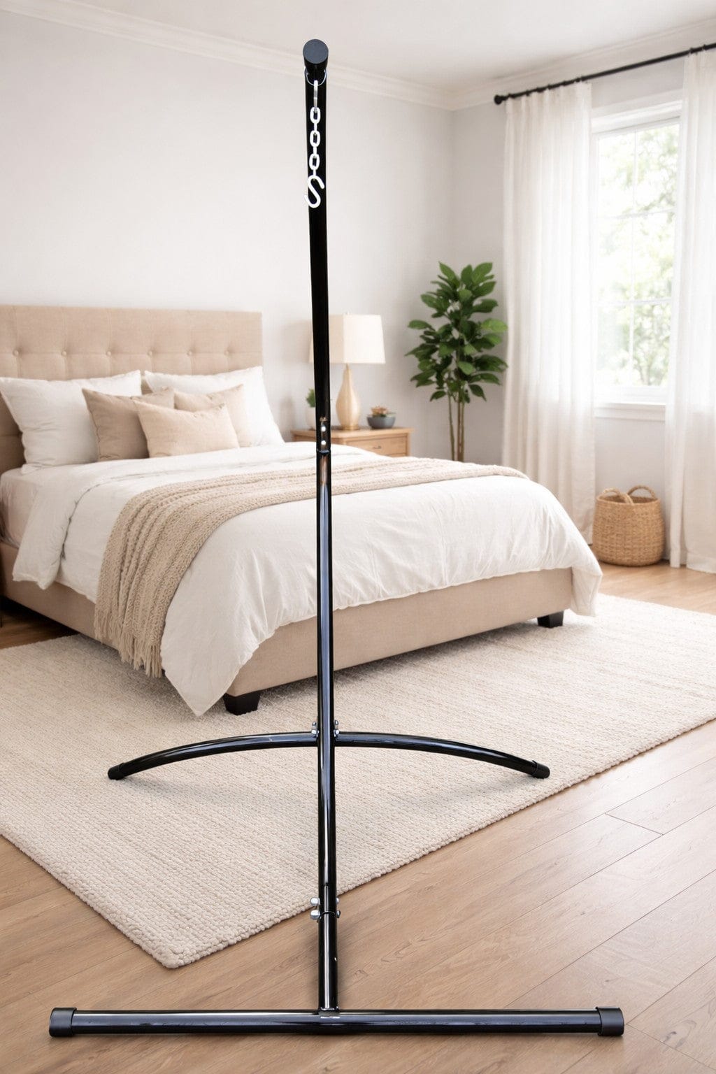 Hamac Univers Supports pour Hamacs noir Support pour Chaise suspendue et Chaise Hamac - Intérieur/Extérieur 738447504996 75217-2