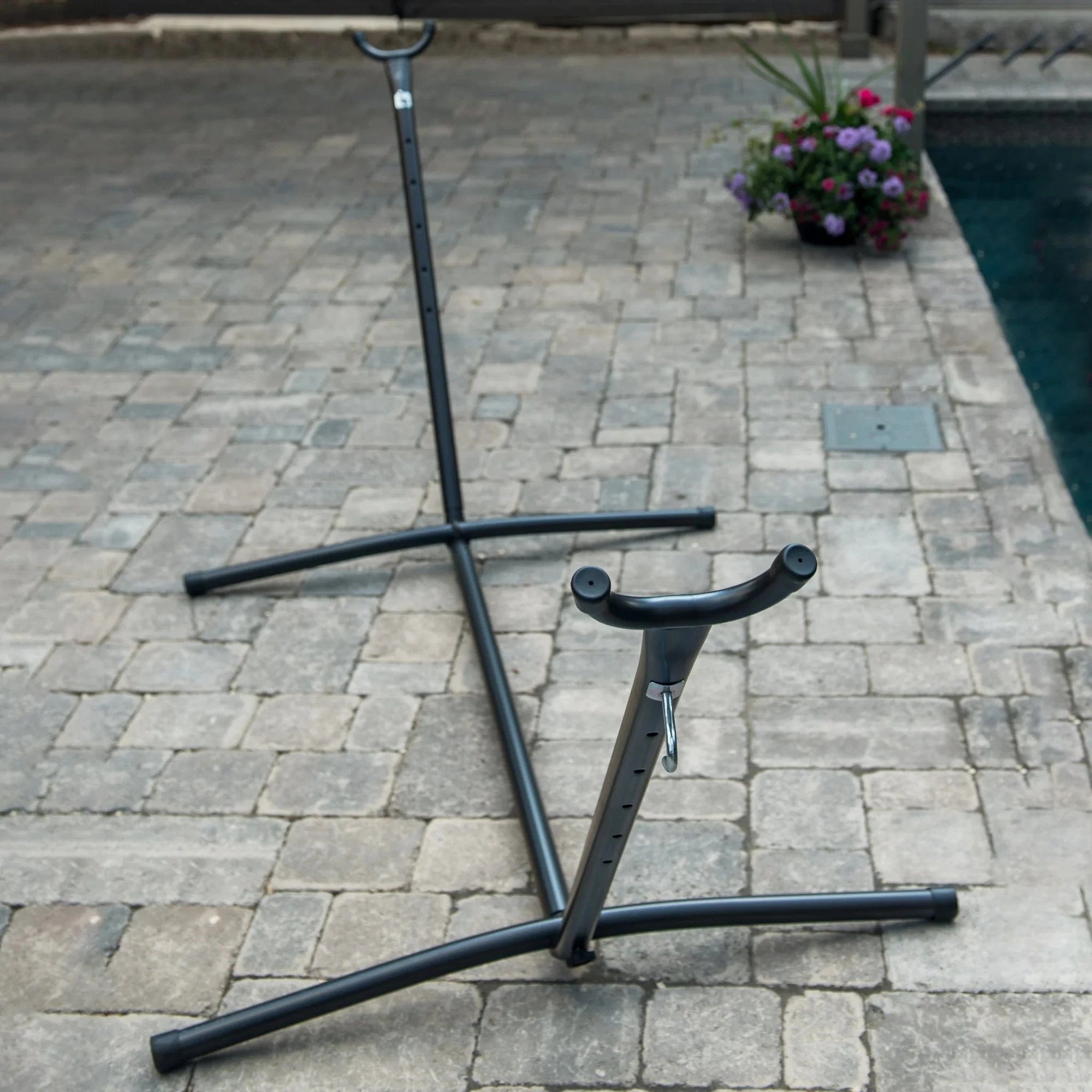 Hamac Univers Hammock Stands Support universel de 10 pieds pour hamac  - couleur anthracite 713799001850 UHS10-CHA