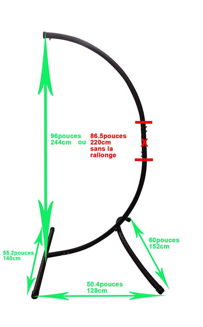 Hamac Univers Ensembles Hamac avec Support Chaise hamac colombienne avec Support universel pour chaise