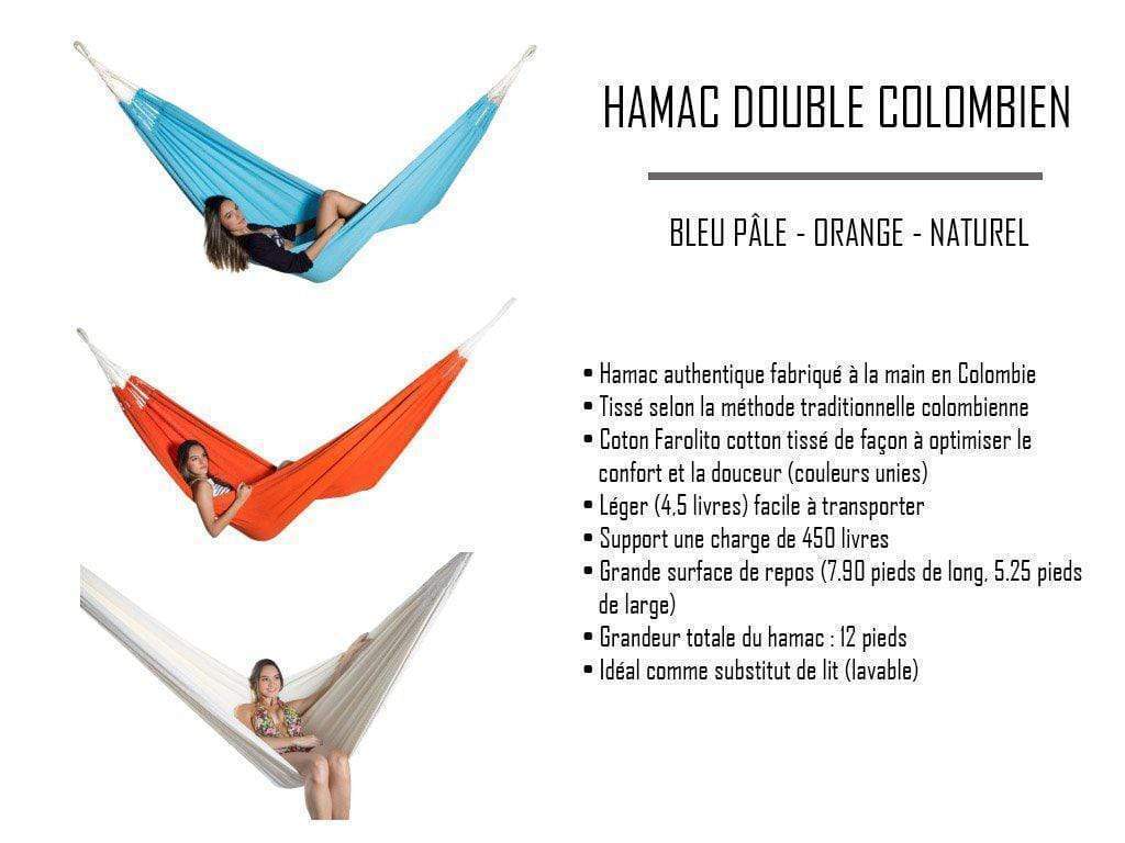 Hamac Univers Ensembles Hamac avec Support Hamac Double Colombien avec support en BAMBOU