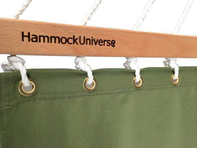 Hamac Univers Ensembles Hamac avec Support Hamac double en oléfine avec oreiller assorti - Séchage Rapide avec Support en bambou