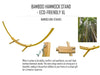 Hamac Univers Ensembles Hamac avec Support Hamac double matelassé en oléfine avec oreiller assorti et support en bambou