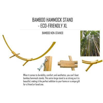 Hamac Univers Ensembles Hamac avec Support Hamac matelassé de luxe avec oreiller + Support en BAMBOU
