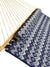 Hamac Univers Hamacs motifs-bleus-blancs Hamac matelassé de luxe avec oreiller 794604045269 QHD-BWP