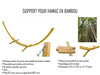 Hamac Univers Ensembles Hamac avec Support Support pour hamac en bambou avec hamac de luxe en cordes de polyester